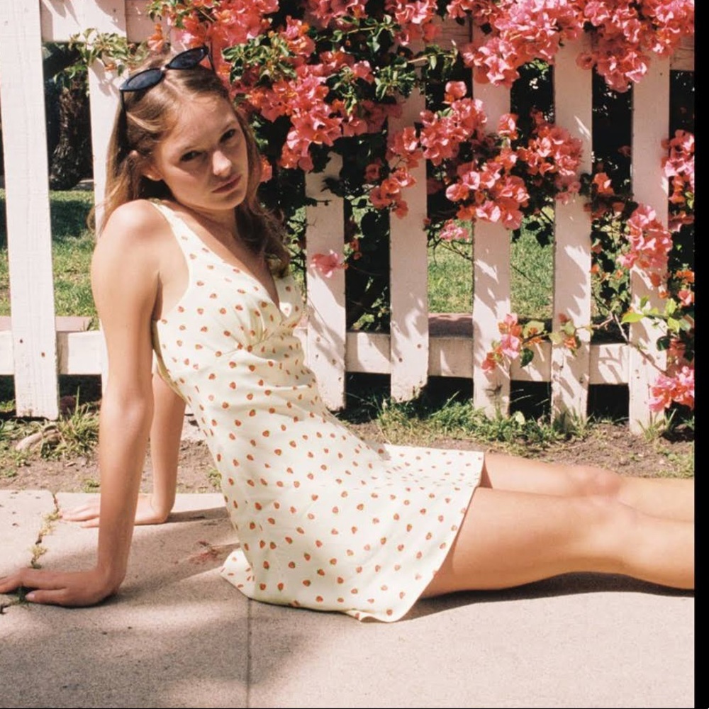 Zara Sold Out Strawberry Dress